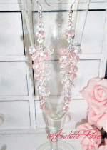 Дизайнерски кристални обици серия Elegant Rose